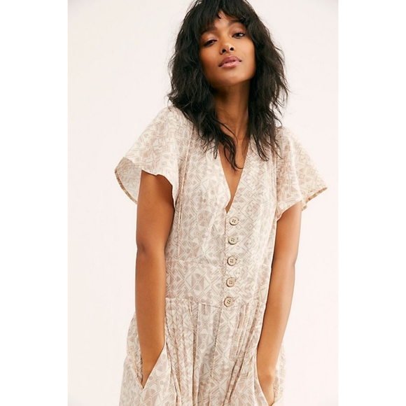 Free People | Layla One Piece Printed Jumpsuit Light Combo - Picture 2 of 9